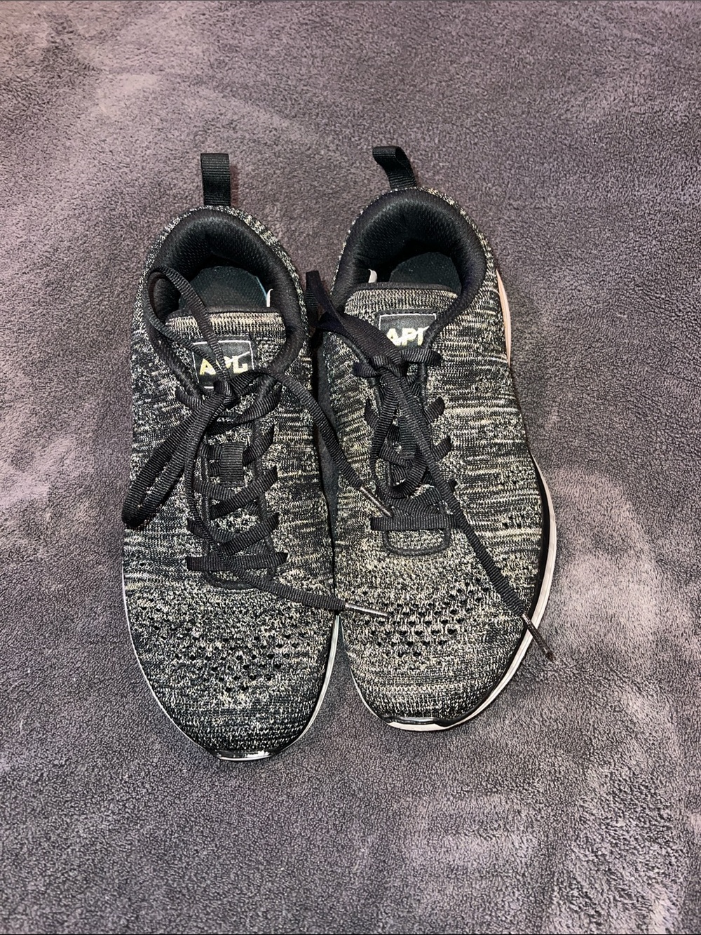 APL Men's Black and Gold Athletic Shoes